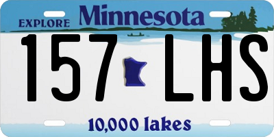 MN license plate 157LHS