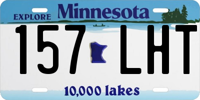 MN license plate 157LHT