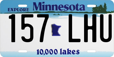 MN license plate 157LHU