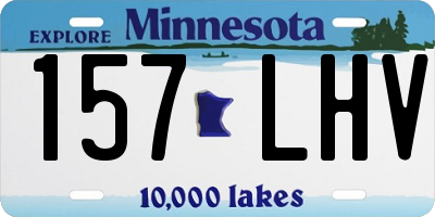MN license plate 157LHV