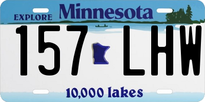 MN license plate 157LHW