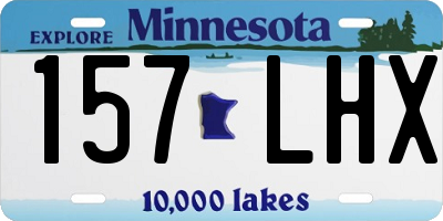 MN license plate 157LHX