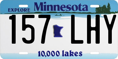 MN license plate 157LHY