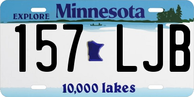 MN license plate 157LJB
