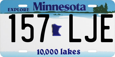 MN license plate 157LJE