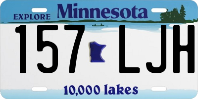 MN license plate 157LJH
