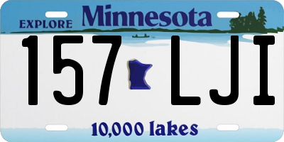 MN license plate 157LJI