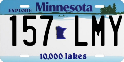 MN license plate 157LMY