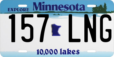 MN license plate 157LNG