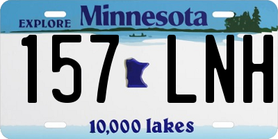 MN license plate 157LNH