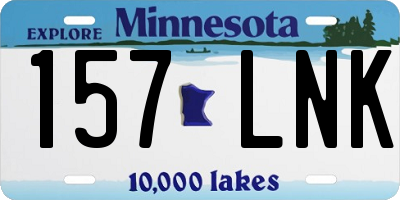 MN license plate 157LNK