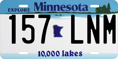 MN license plate 157LNM