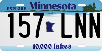 MN license plate 157LNN