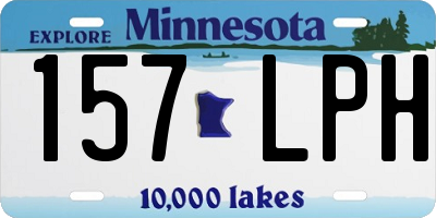 MN license plate 157LPH