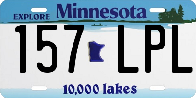 MN license plate 157LPL