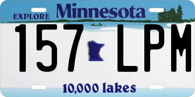 MN license plate 157LPM