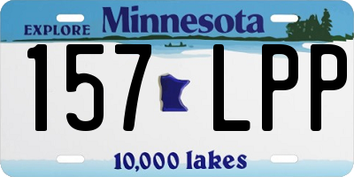 MN license plate 157LPP