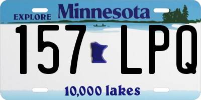MN license plate 157LPQ