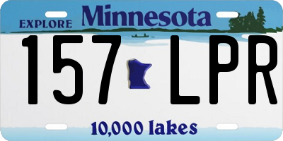 MN license plate 157LPR