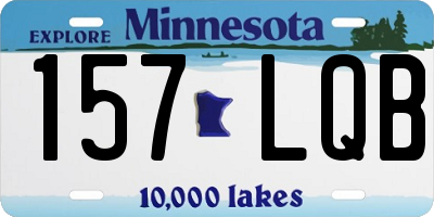 MN license plate 157LQB