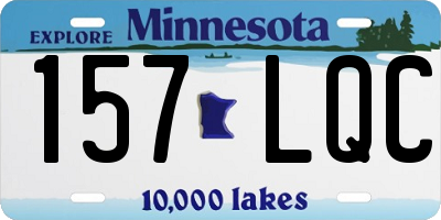 MN license plate 157LQC