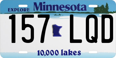 MN license plate 157LQD