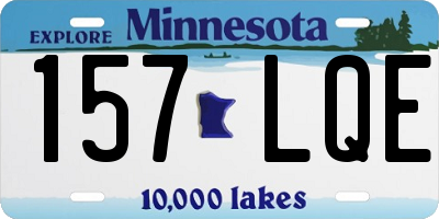MN license plate 157LQE