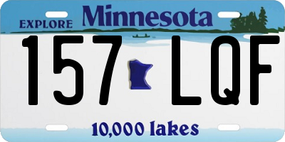 MN license plate 157LQF
