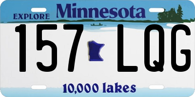 MN license plate 157LQG