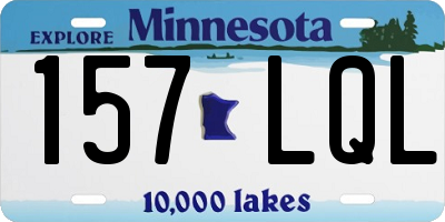 MN license plate 157LQL