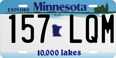 MN license plate 157LQM