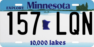 MN license plate 157LQN