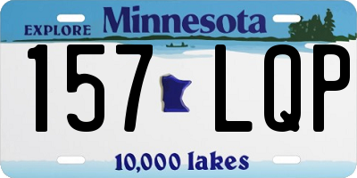 MN license plate 157LQP