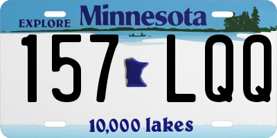 MN license plate 157LQQ