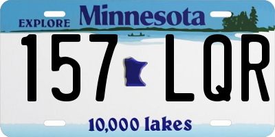 MN license plate 157LQR