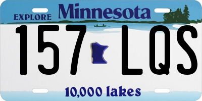 MN license plate 157LQS