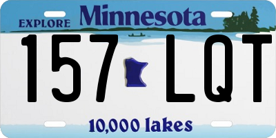 MN license plate 157LQT