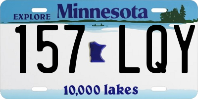 MN license plate 157LQY
