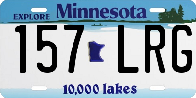 MN license plate 157LRG