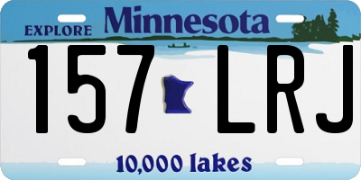 MN license plate 157LRJ
