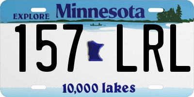 MN license plate 157LRL