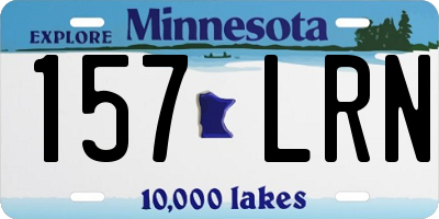 MN license plate 157LRN