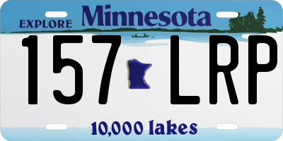 MN license plate 157LRP