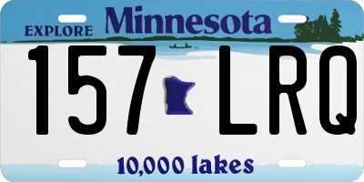 MN license plate 157LRQ