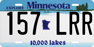 MN license plate 157LRR