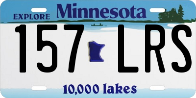 MN license plate 157LRS