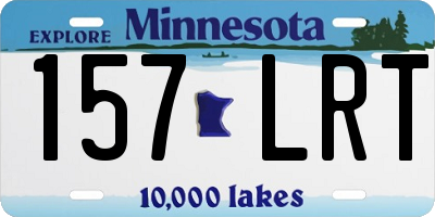 MN license plate 157LRT