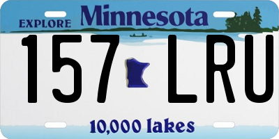 MN license plate 157LRU