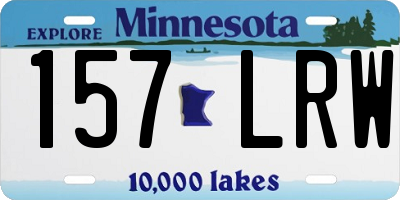 MN license plate 157LRW