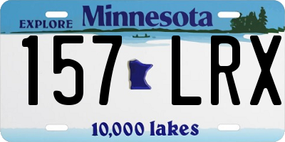 MN license plate 157LRX